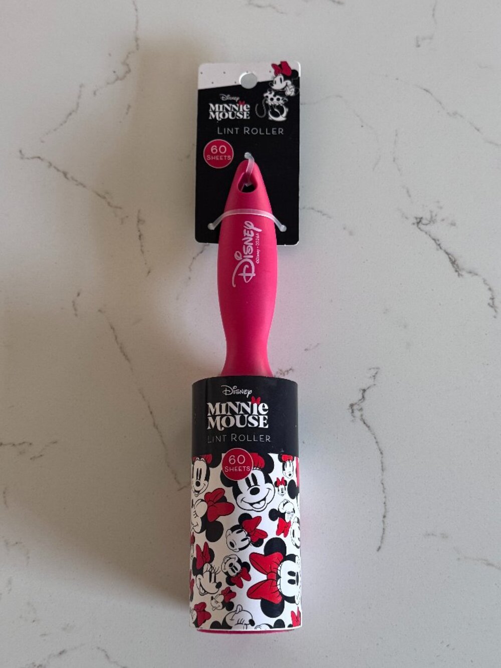 Disney Minnie Mouse Lint Roller Hair Remover for Clothes/Upholstery 60 Sheets